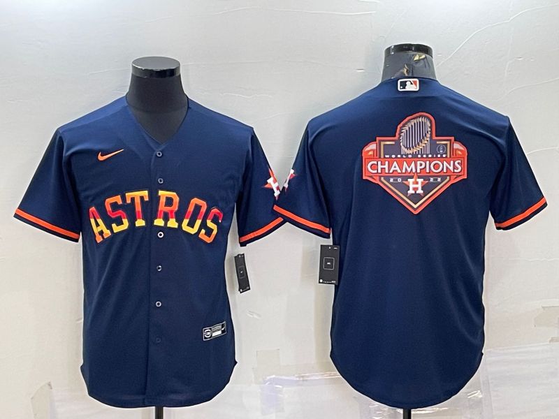 Men Houston Astros Blank Blue Game Nike 2022 MLB Jerseys->houston astros->MLB Jersey
